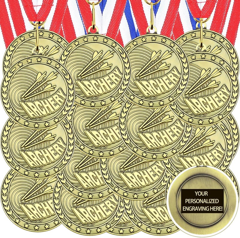 Equsion 36 Pcs 2'' Gold Medals Bulk Volleyball Football Basketball Soccer Baseball Archery Dink Ball Cheer Track Bowling Awards Medals with Ribbons for Sports Participation Winner Gift - Image 1